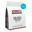 ICONFIT Quick Protein Oats ātri pagatavojama auzu pārslu biezputra ar āboliem un kanēli, 1kg